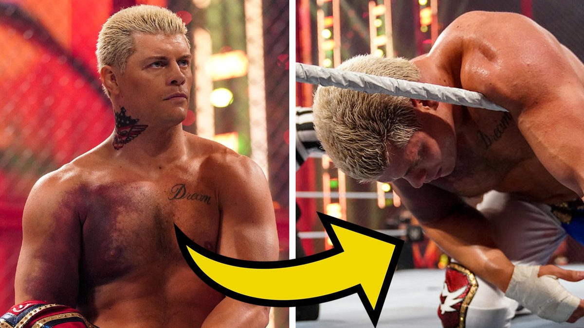 Cody Rhodes Wrestles Through HORROR Injury At WWE Hell In A Cell 2022