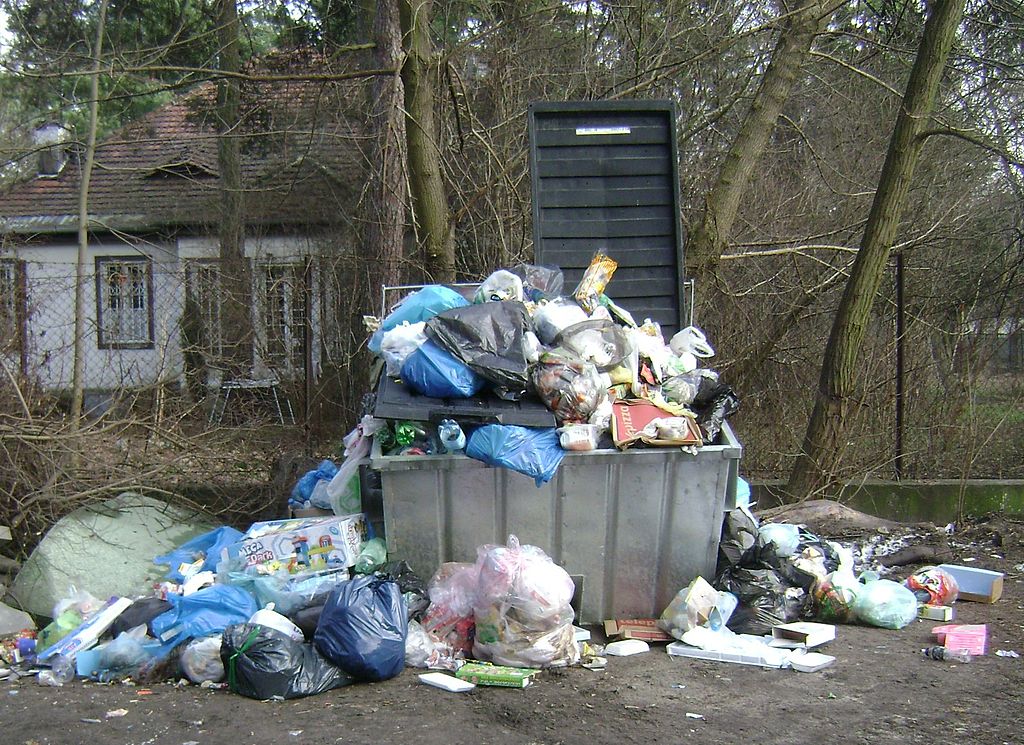 Trash dumpster rubbish bin