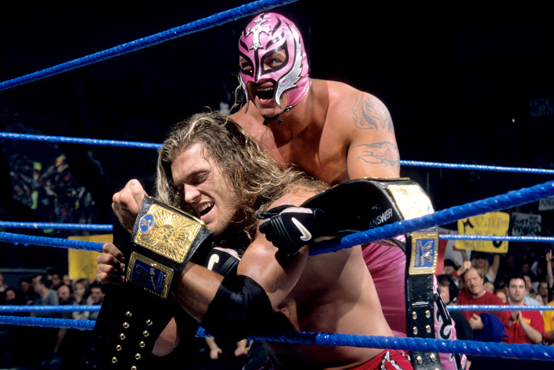 Edge Rey Mysterio Smackdown Tag Team Champions 2002