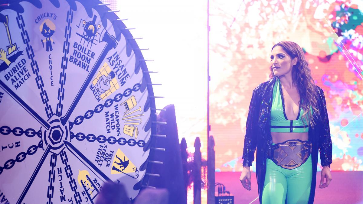 Raquel Gonzalez WWE NXT Halloween Havoc Spin The Wheel Make The Deal