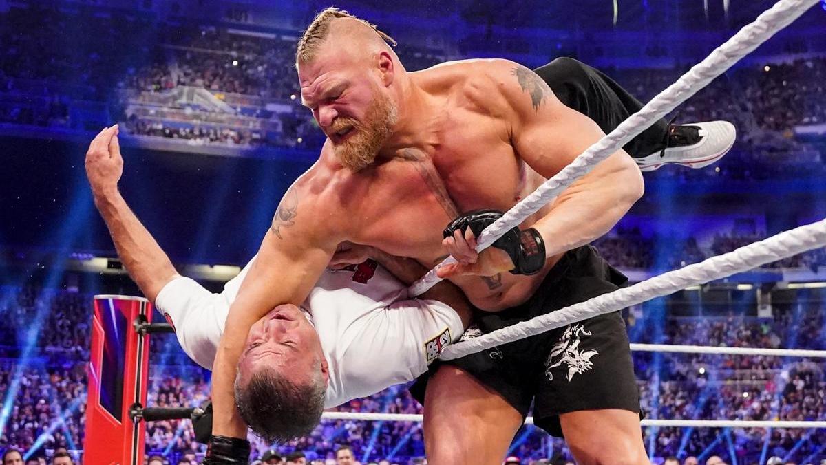 Brock Lesnar Shane McMahon WWE Royal Rumble 2022