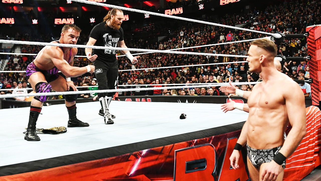 WWE Raw Chad Gable Sami Zayn Ludwig Kaiser