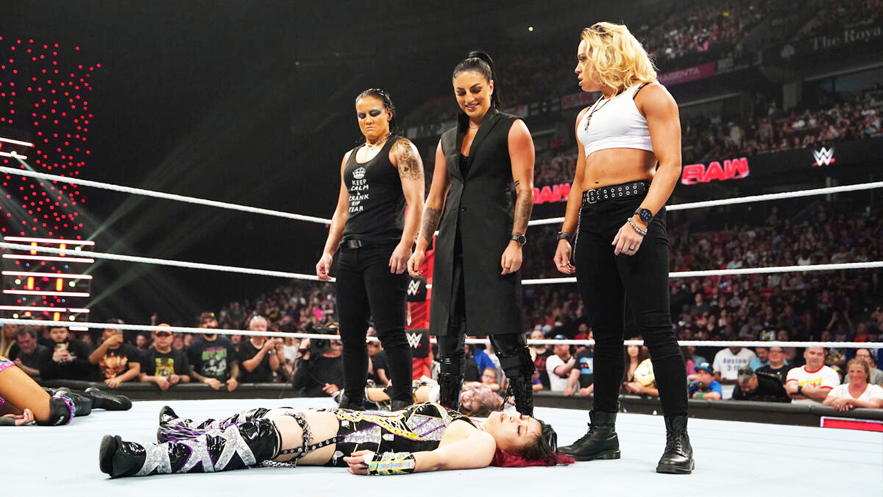 WWE Raw Shayna Baszler Sonya Deville Zoey Stark Damage CTRL