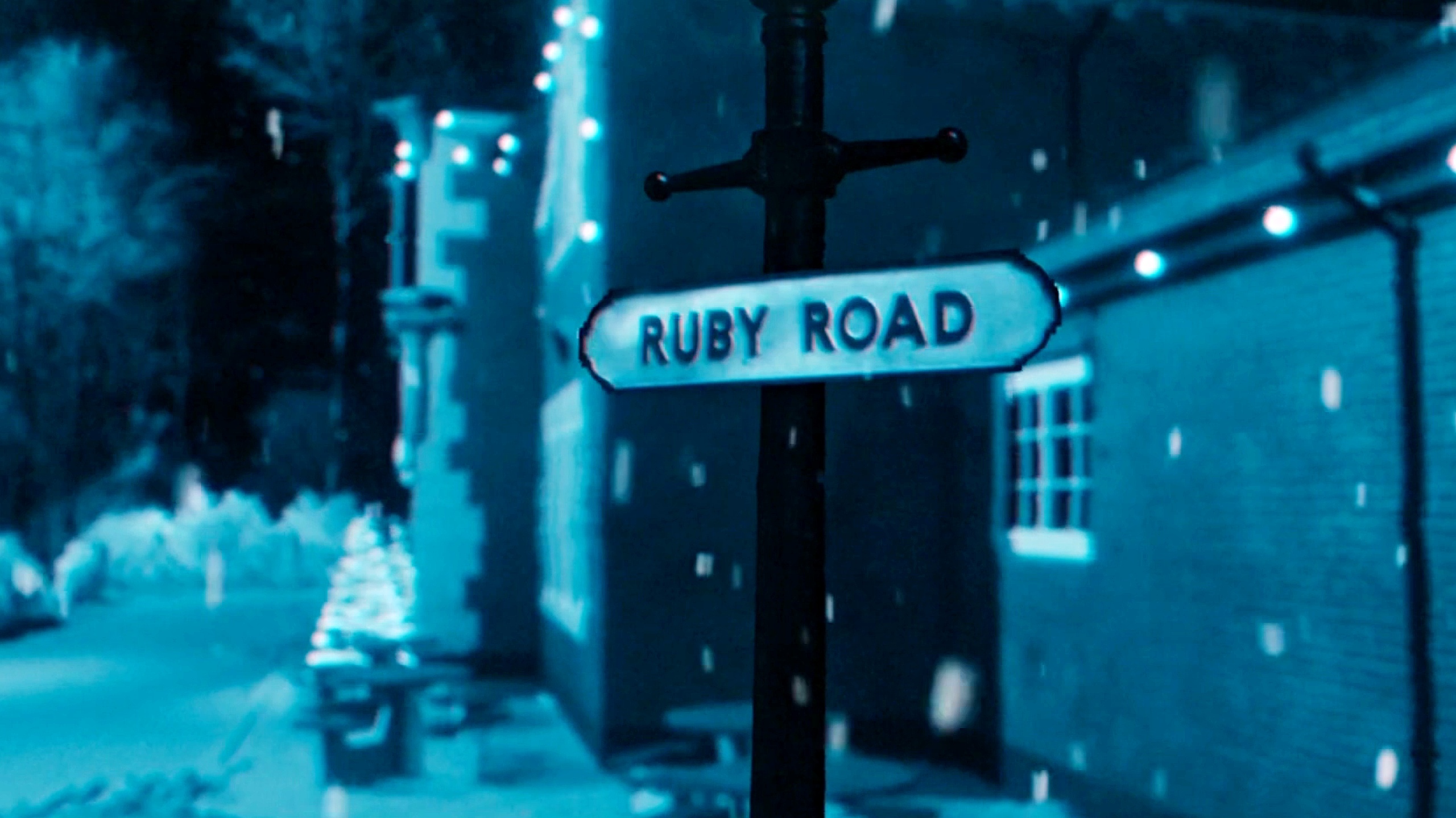 Doctor Who Empire of Death Ruby Road sign