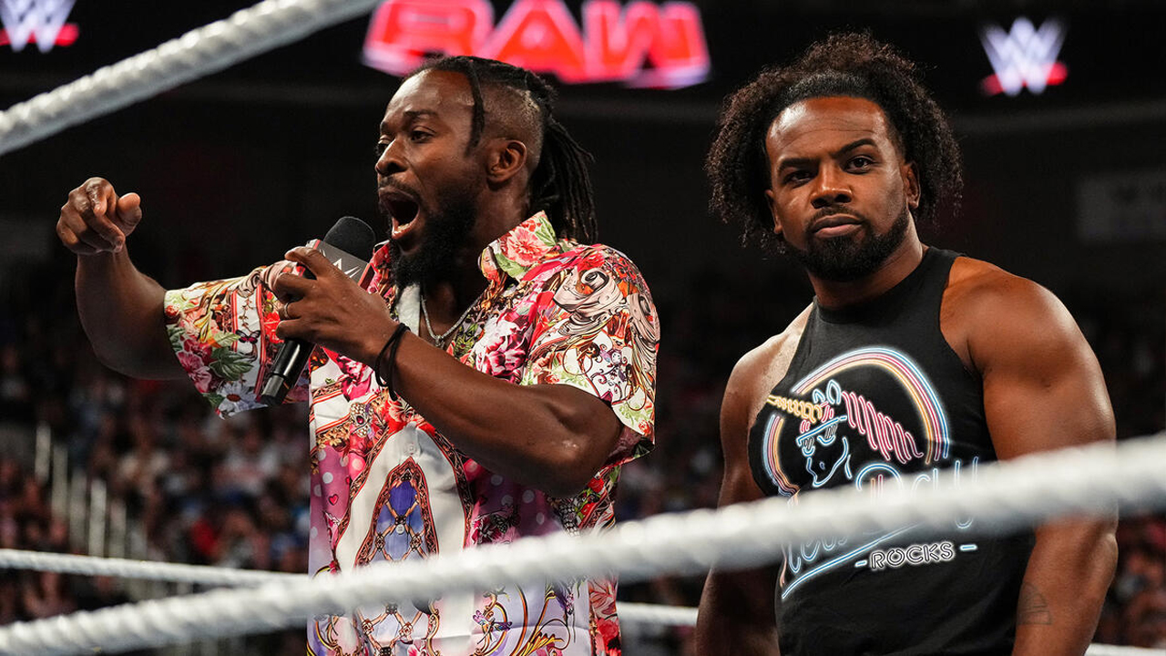 WWE Raw Kofi Kingston Xavier Woods