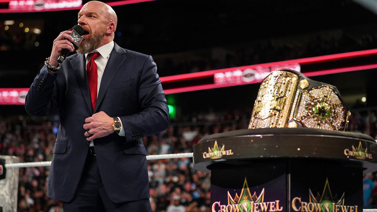 WWE Bad Blood 2024 Triple H Crown Jewel Championship