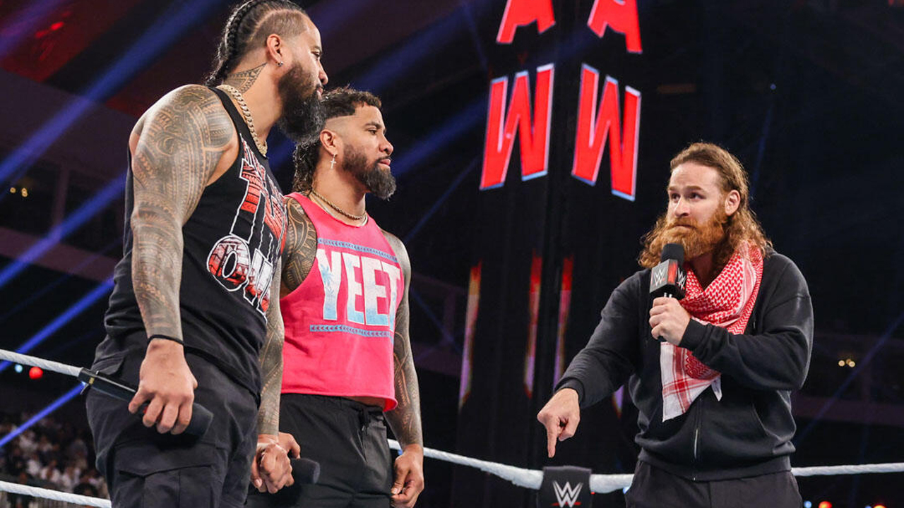 WWE Raw Jimmy Uso Jey Uso Sami Zayn