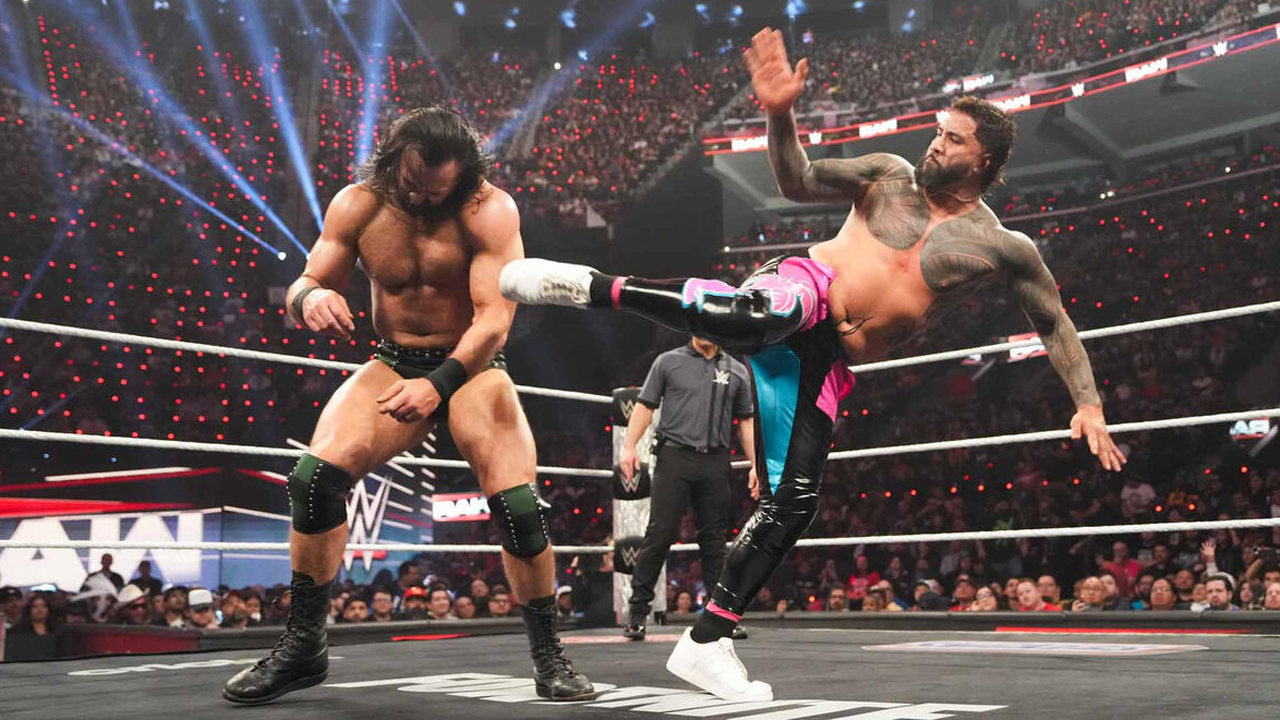 WWE Raw Drew McIntyre Jey Uso