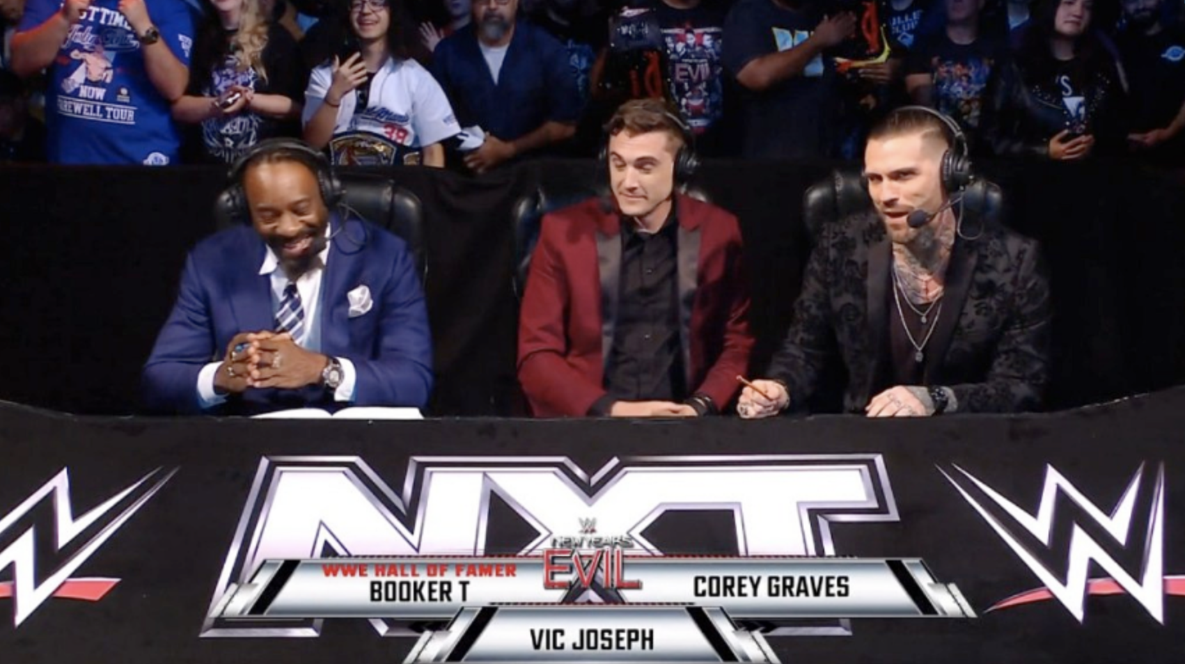 WWE NXT Booker T Vic Joseph Corey Graves