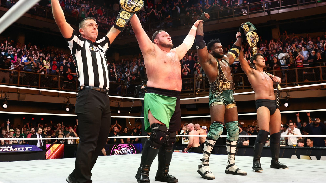AEW Dynamite Spring BreakThru Samoa Joe Powerhouse Hobbs Katsuyori Shibata