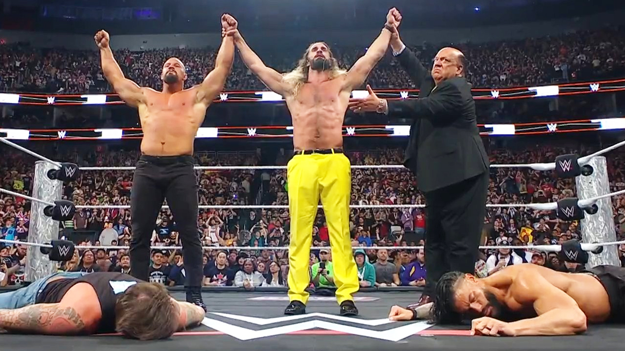 WWE Raw CM Punk Roman Reigns Bron Breakker Seth Rollins Paul Heyman