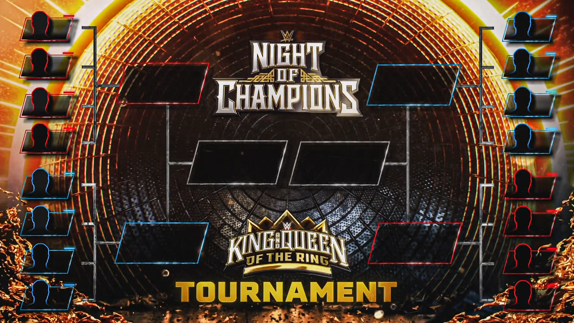 WWE Night Of Champions 2025 King & Queen Of The Ring Tournament Brackets