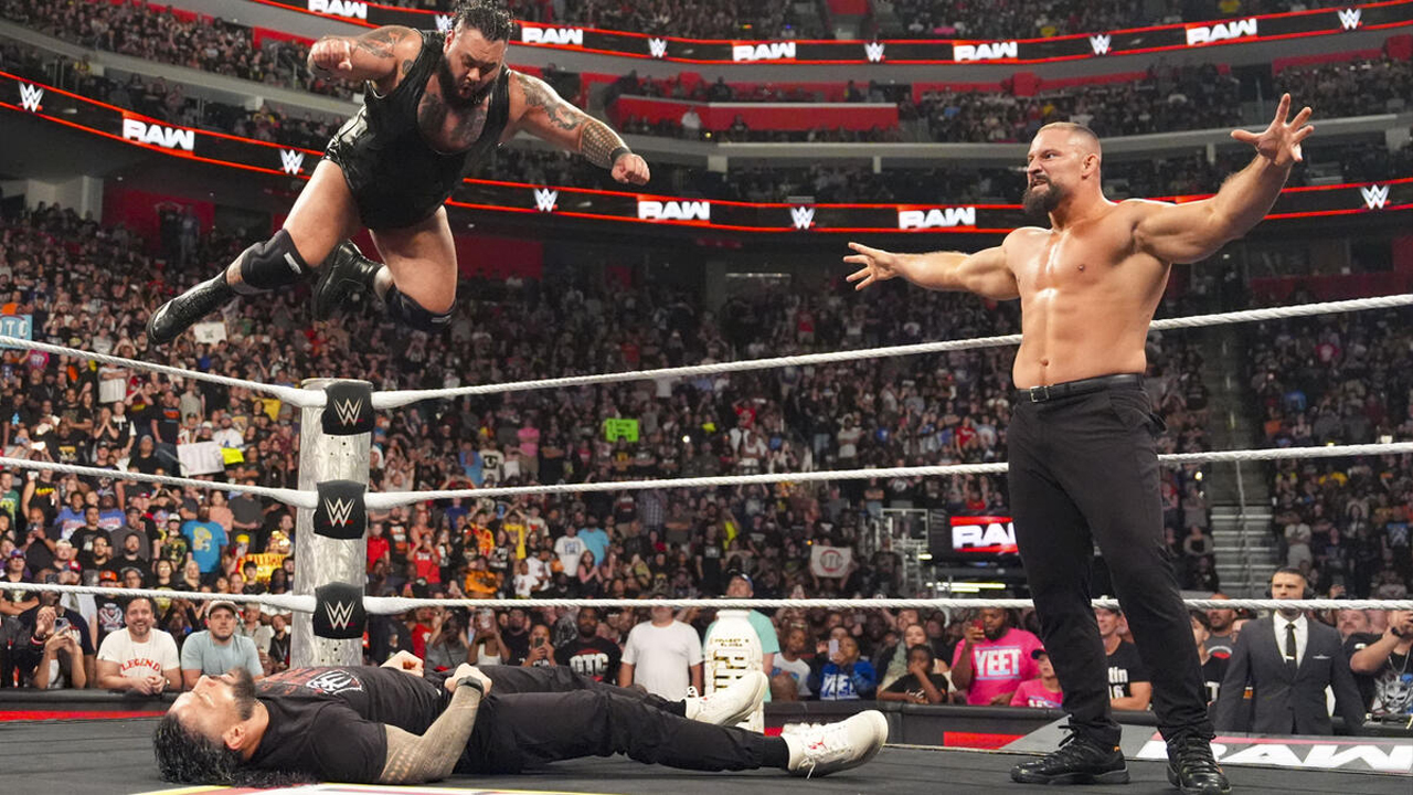 WWE Raw Bronson Reed Roman Reigns Bron Breakker