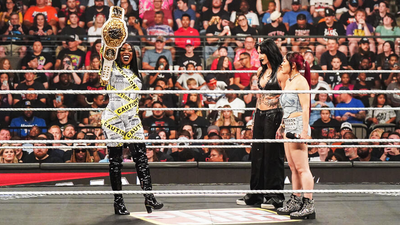 WWE Raw Naomi Rhea Ripley Iyo Sky