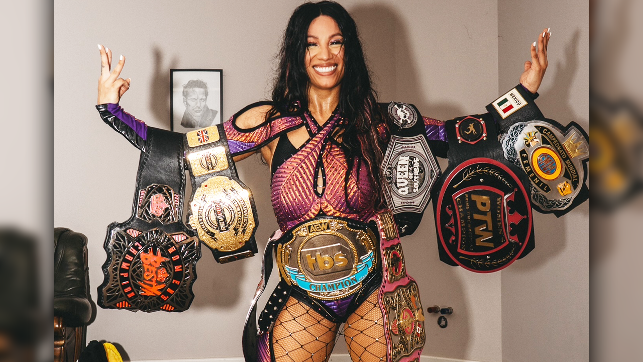 Mercedes Moné 8 belts