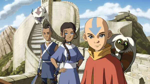 Team Avatar, Aang, Katara, Sokka, Apa & Mo-Mo