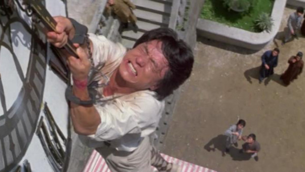 Jackie Chan clock stunt in Project A