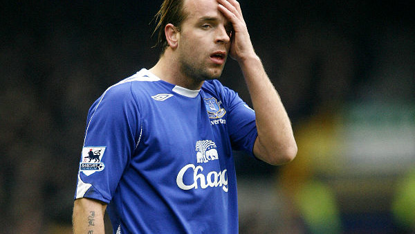 Everton's Andrew Johnson rues a missed chance