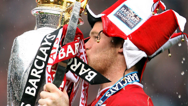 Wayne Rooney Premier League Trophy Man Utd