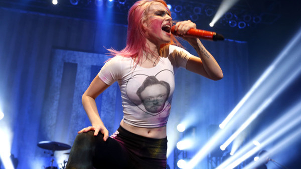 Lead singer Hayley Williams performs during a Paramore concert at Hammerstein Ballroom, Thursday, May 16, 2013 in New York. (Photo by Jason DeCrow/Invision/AP)
