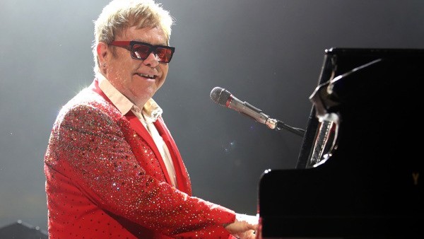 Singer Elton John performs at Barclays Center on Wednesday, Dec. 31, 2014, in New York. (Photo by Greg Allen/Invision/AP)