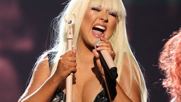 Christina Aguilera performs Lotus, Army of Me and Let There Be Love at the 40th Anniversary American Music Awards on Sunday, Nov. 18, 2012, in Los Angeles. (Photo by Matt Sayles/Invision/AP)