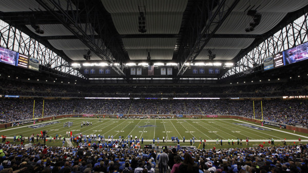 Fans pack Ford Field in the second half of an NFL football game between the Detroit Lions and the Seattle Seahawks, Sunday, Oct. 28, 2012. in Detroit. (AP Photo/Paul Sancya )