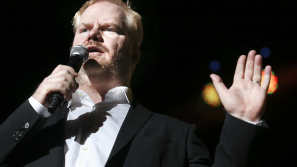 Comedian Jim Gaffigan performs at the Stand Up for Heroes event at Madison Square Garden, Wednesday, Nov. 6, 2013, in New York. (John Minchillo/Invision/AP)