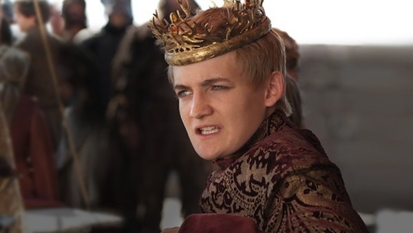 Joffrey Baratheon on the Iron Throne