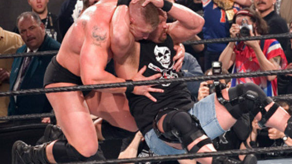 Stone Cold Steve Austin Stunner Brock Lesnar WrestleMania XX