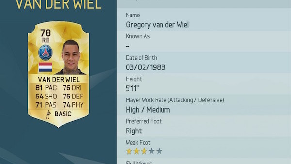 Gregory van der Wiel - FIFA 16