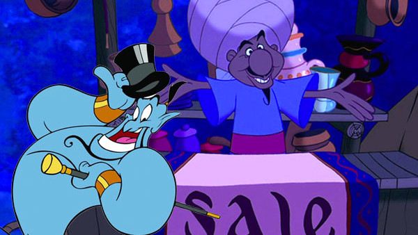 Aladdin' original ending: Robin Williams' Genie is the peddler