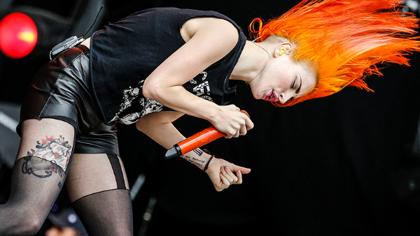 Hayley Williams of Paramore performing on the Main Stage at the Radio 1 Big Weekend, at Vaynol Estate in Bangor, North Wales.