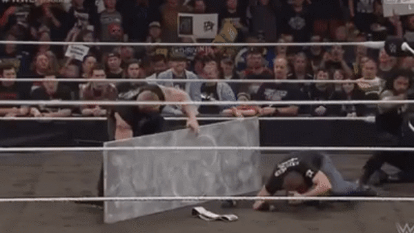 Brock Lesnar Dean Ambrose Roman Reigns Suplex Samoan drop Fast Lane