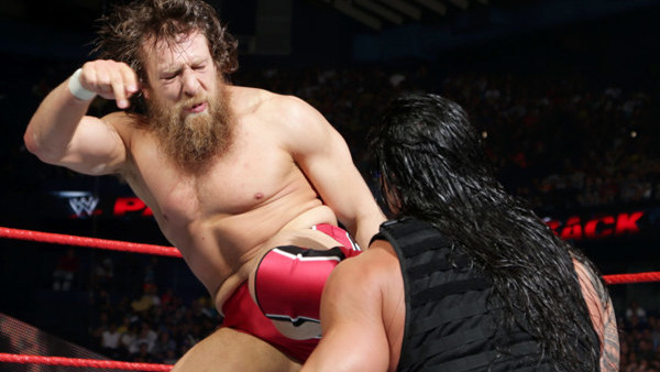 Daniel Bryan kick Roman Reigns
