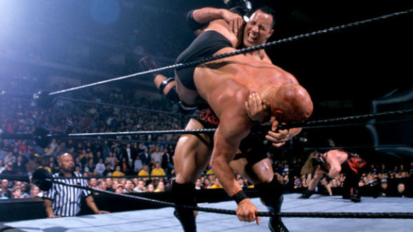 Steve Austin The Rock Kane Royal Rumble 2001