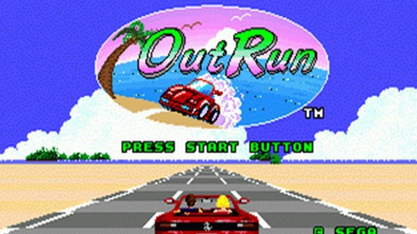 Out Run Title Screen