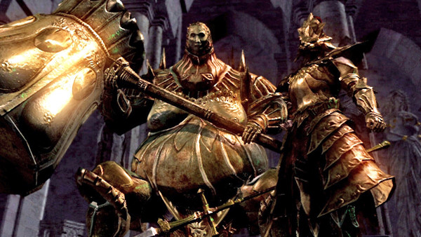 dark souls ornstein and smough boss battle