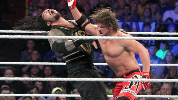 Daniel Bryan kick Roman Reigns