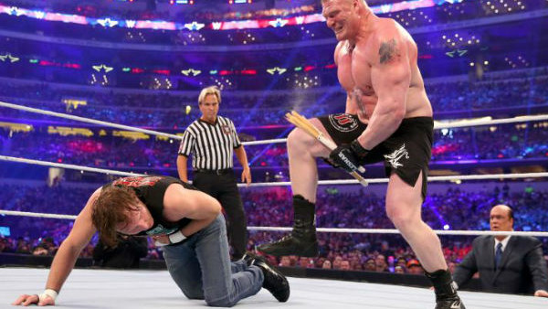 Brock Lesnar Dean Ambrose WrestleMania 32