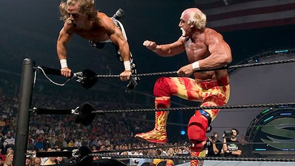 SummerSlam 2005   Hulk Hogan Vs Shawn Michaels 11