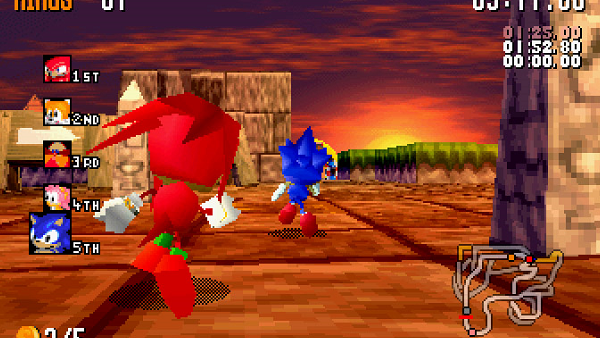 Sonic R gameplay (PC Game, 1997) 