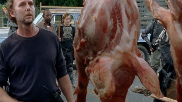 The Walking Dead tainted pigs