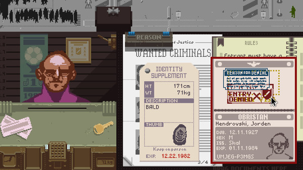 What happens when you don't help the Ezic Order. (Papers, Please Ending) 