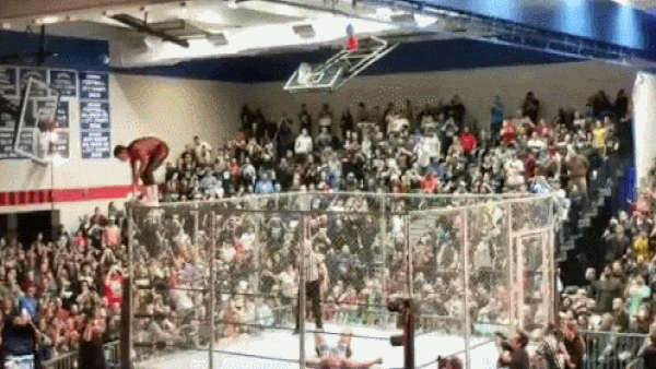 Cody Rhodes Moonsault Off Cage Angle