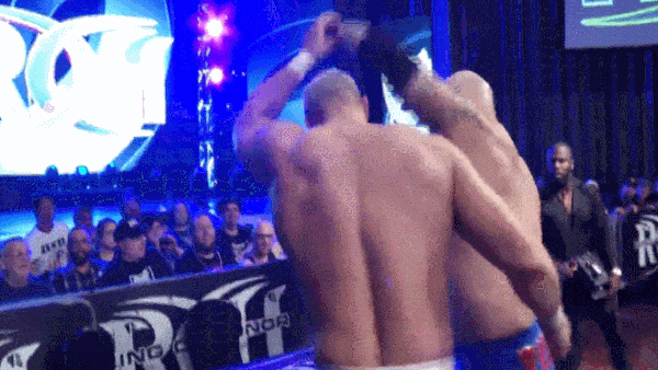 Dean Ambrose Elbow Drop Table Baron Corbin SmackDown