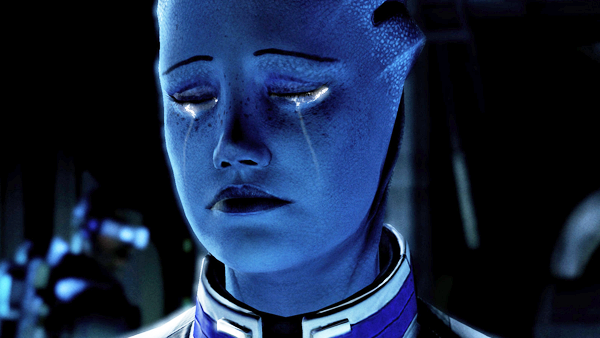 Mass Effect Liara Sad Cry