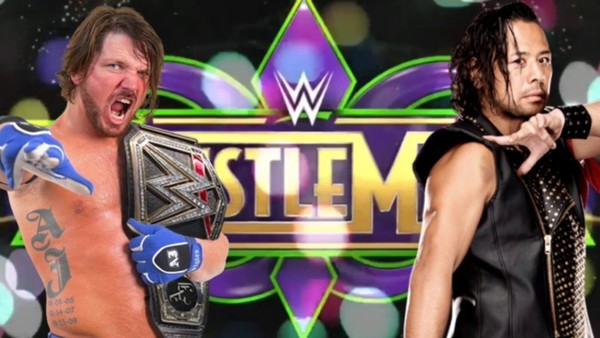 aj styles wrestlemania 34 shinsuke nakamuara