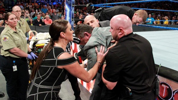 Stephanie McMahon Lovingly Tends To Her Dad