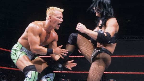 Chyna kicks Jeff Jarrett in the nads